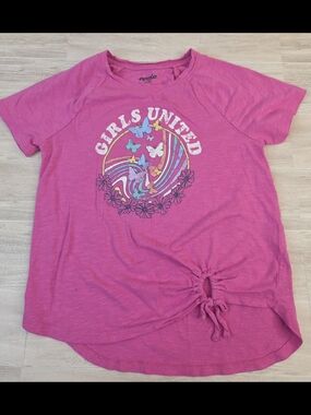 Girls 9 Evsie Pink Graphic Tee